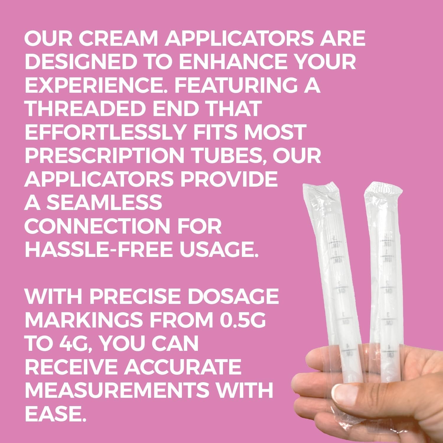 Vaginal Applicator Pack for Lubricants and Gels - 30 Count