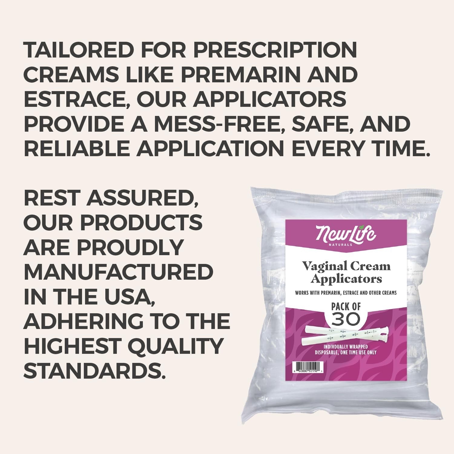 Vaginal Applicator Pack for Lubricants and Gels - 30 Count