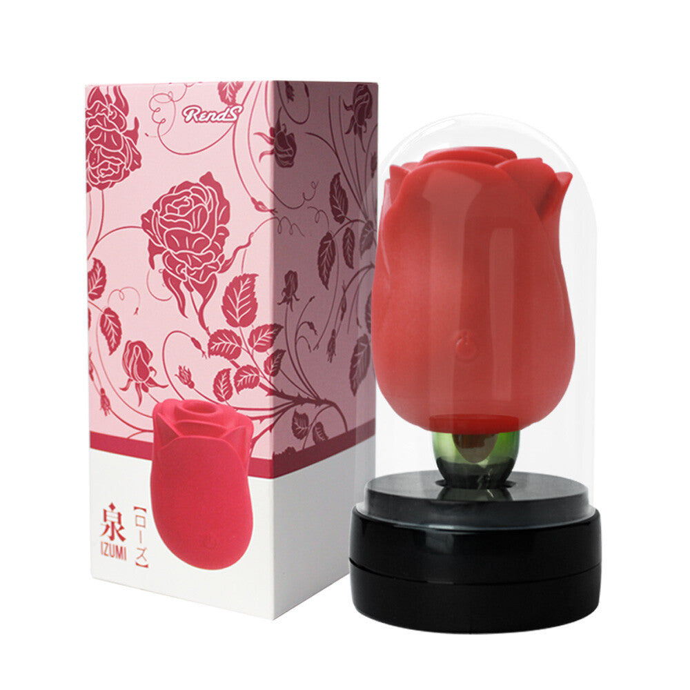 Rose Suction Vibrator Sucking Breast Pump Women Toy Nipple Sucker Rechargeable